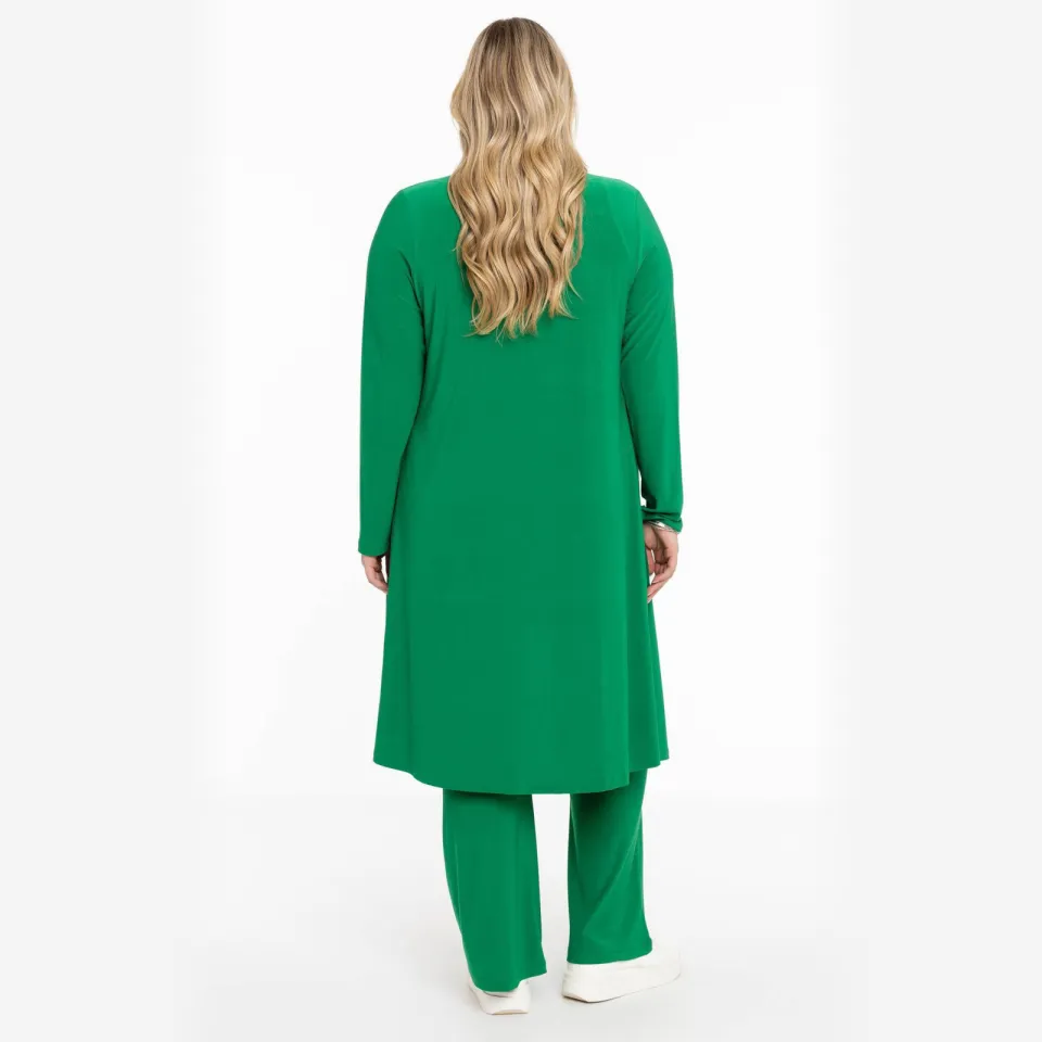 Yoek bootcut broek groen, foto 3