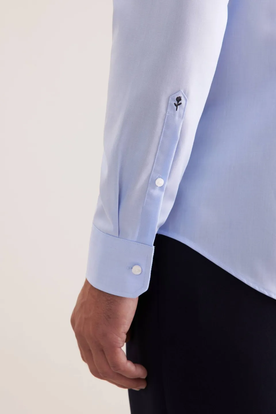 Seidensticker slim fit overhemd - lichtblauw, foto 7