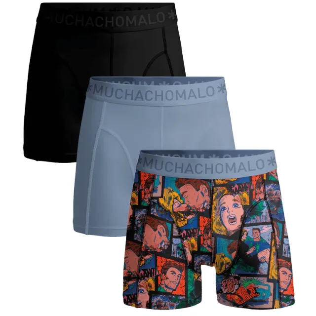 Muchachomalo Heren 3-pack Boxershorts Veelkleurig