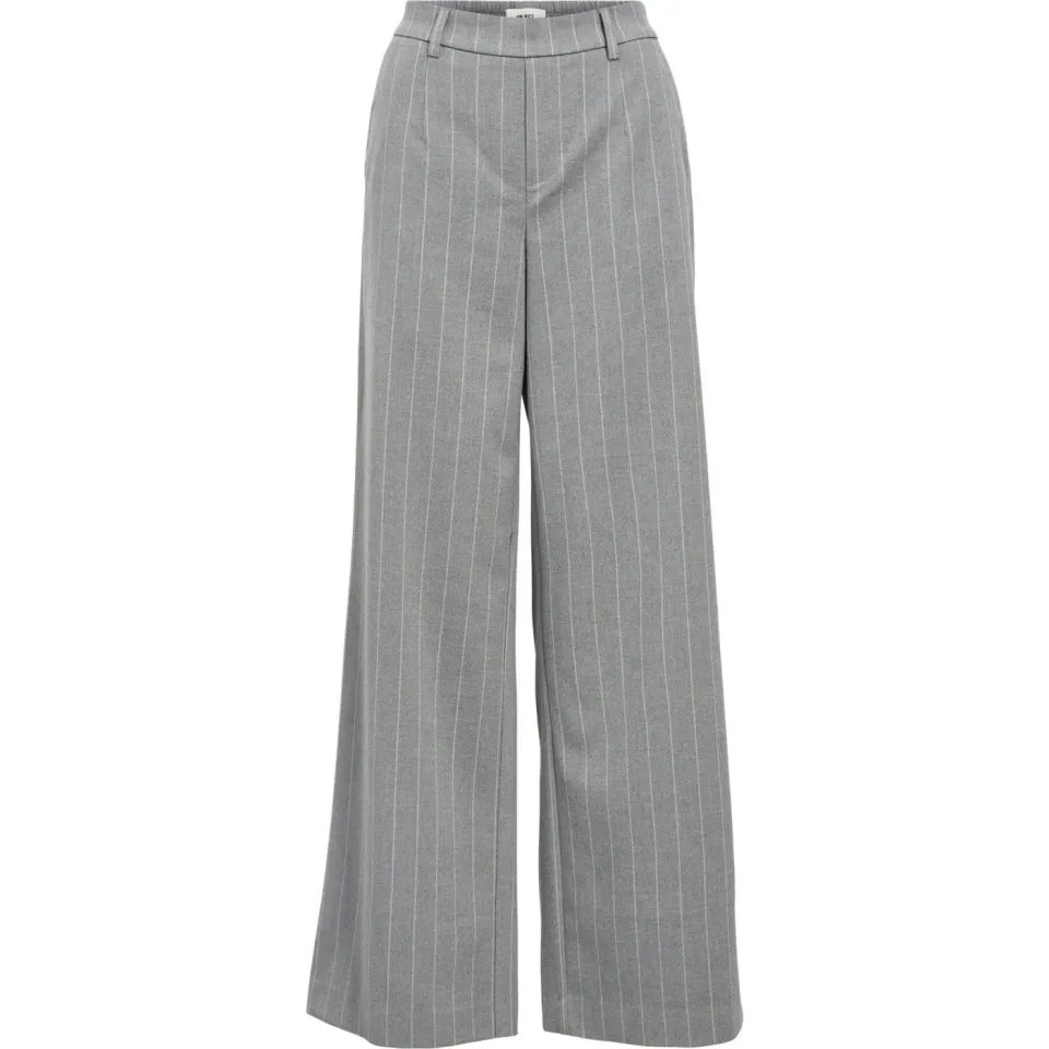 Object OBJLISA wide leg regular waist pantalon grijs, foto 2