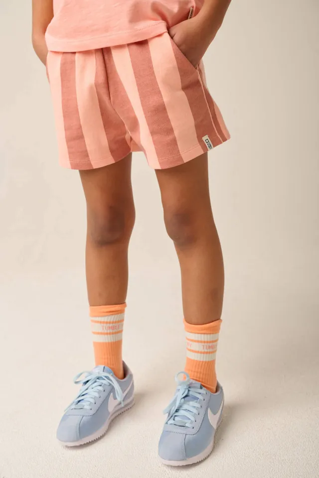 Tumble 'n Dry gestreepte sweatshort zalm, foto 4