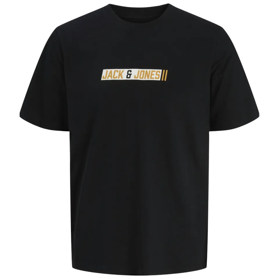 Jack & Jones rechtvallend T-shirt met logo zwart, foto 2
