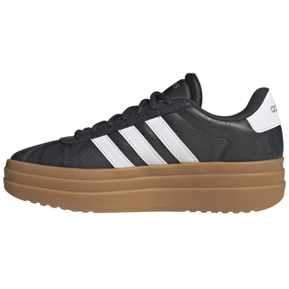 Adidas Sportswear VL Court Bold leren sneakers met plateauzool en dierenprint - antraciet/wit, foto 5