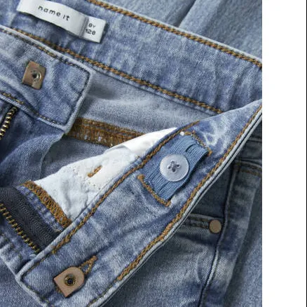 NAME IT KIDS skinny jeans medium blue denim, foto 5