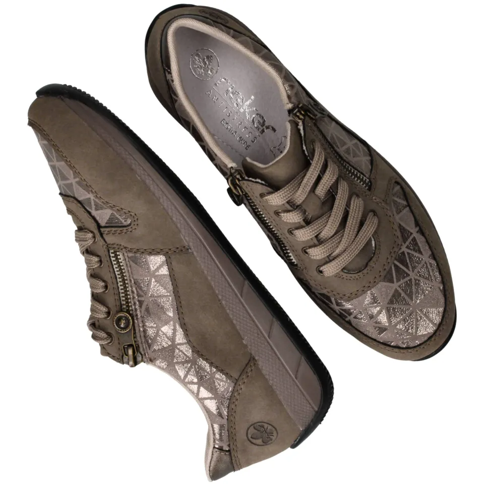 Rieker lage sneakers beige, foto 7