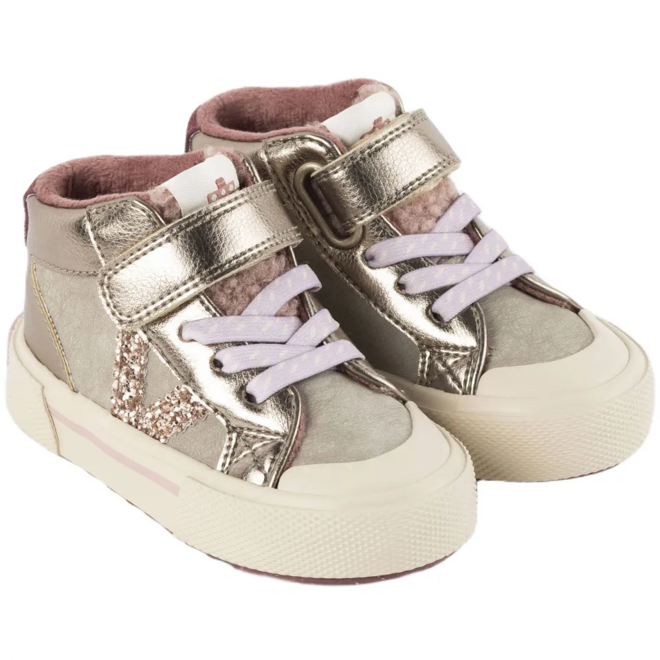 Victoria sneakers met glitters - goud, foto 2