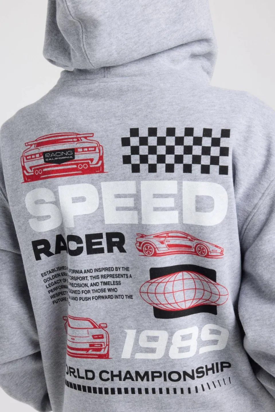 America Today sweater met backprint - grijs, foto 5