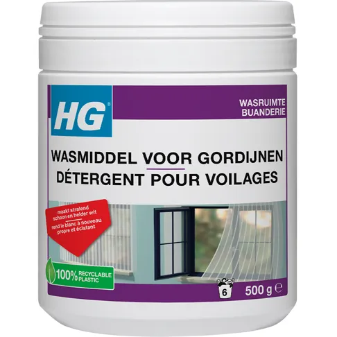 HG wasmiddel voor gordijnen