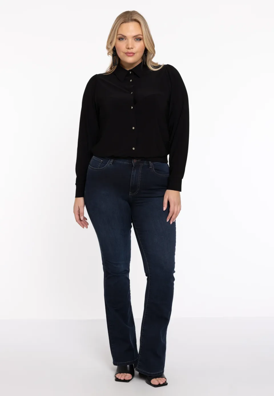 Yoek Blouse kort zwart, foto 2