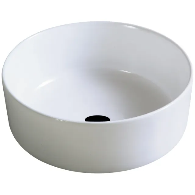 Opbouw Waskom Best Design Sante 30 cm Rond Keramiek Wit