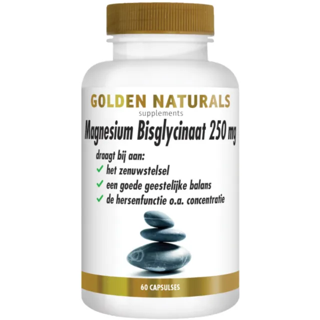 Golden Naturals Magnesium Bisglycinaat 250mg capsules
