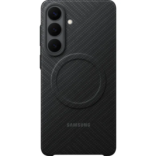 Samsung Galaxy S26 Plus Carbon Back Cover met Magneet Zwart Black