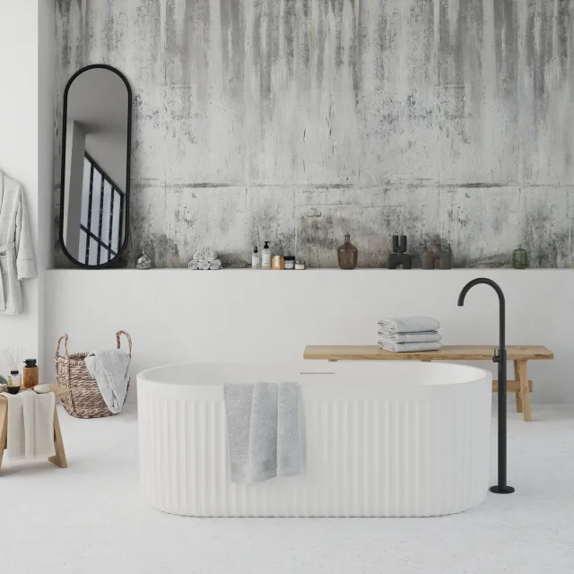 Ideavit Archtec Rock vrijstaand ligbad wit