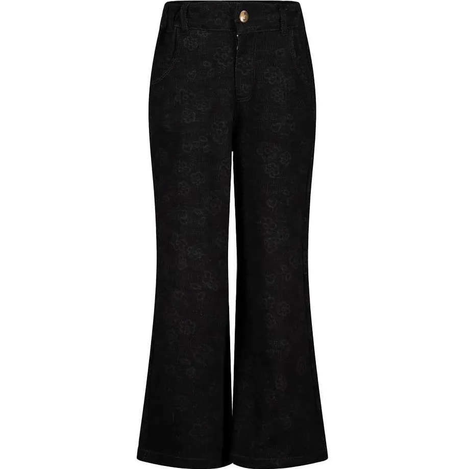 Jubel wide leg jeans Moon Flowers antraciet, foto 3