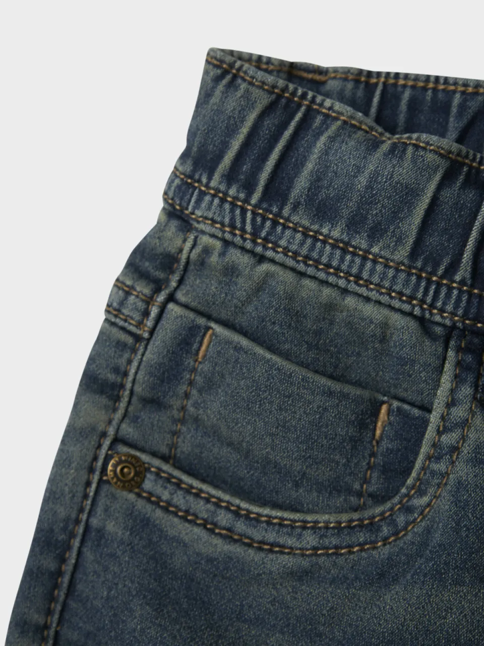 NAME IT KIDS slim fit jeans vintage dark blue denim, foto 5