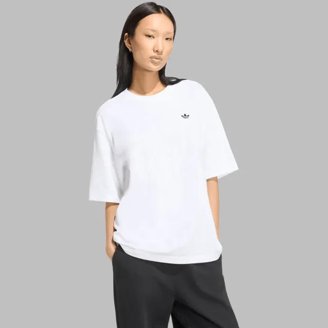 Adidas Originals Essentials boyfriend T-shirt - wit