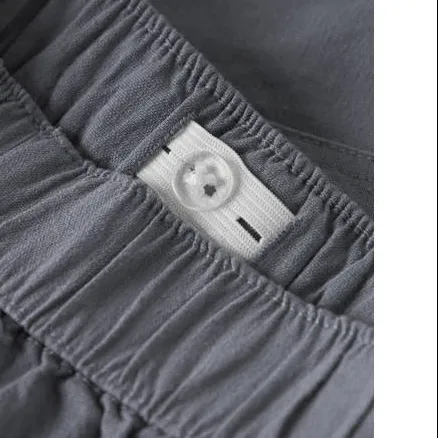 Lil' Atelier MINI regular waist casual korte broek grijs, foto 3