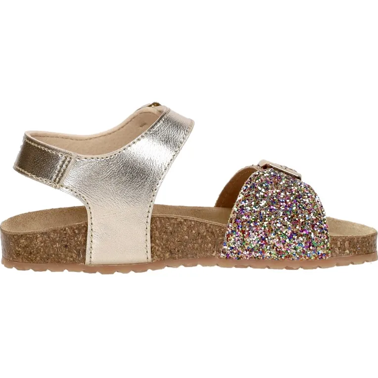 Keq platte sandalen goud Overige