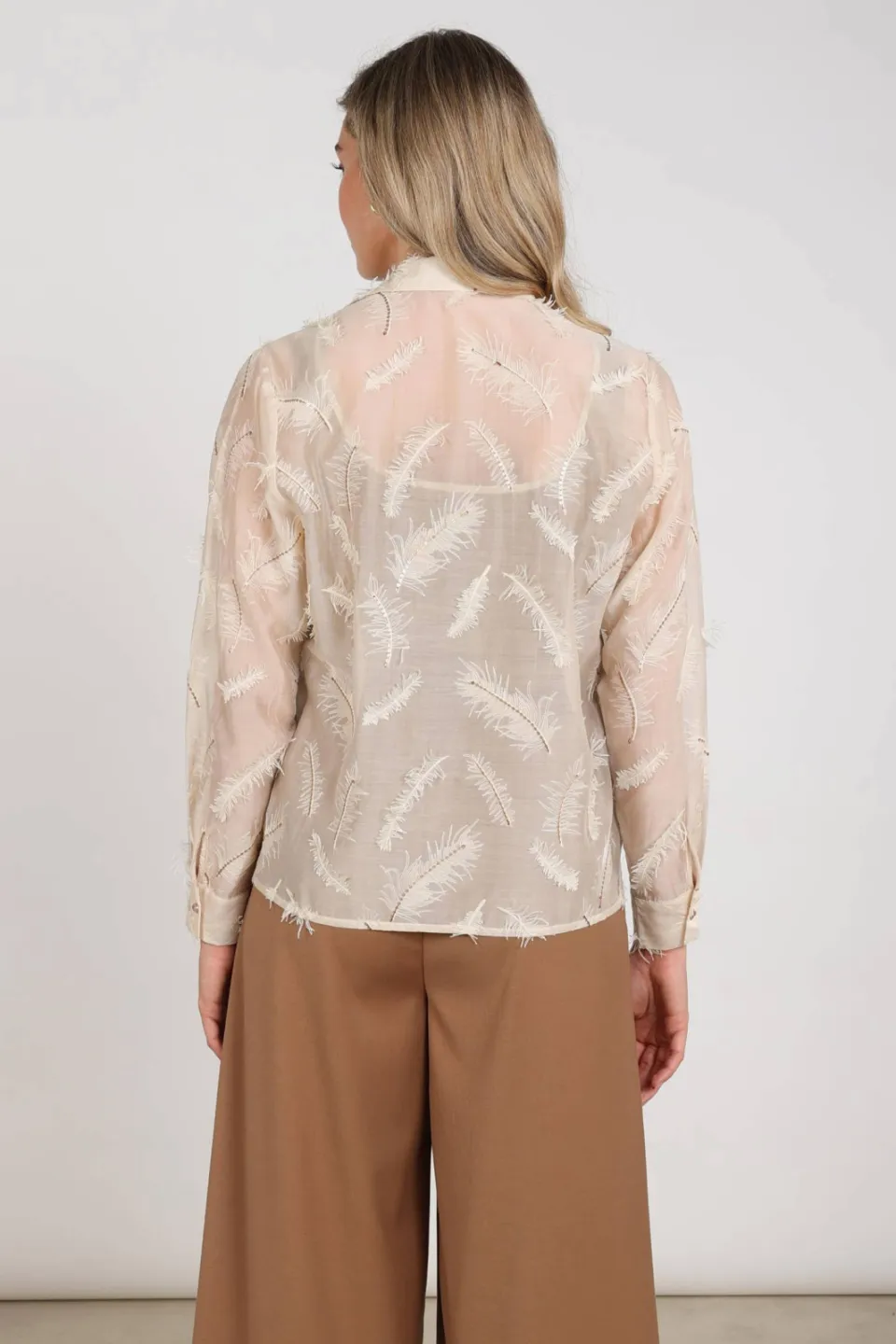 NUKUS Aysha blouse beige, foto 8