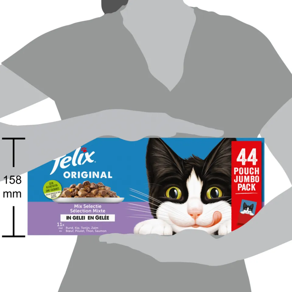 Felix Original Mix Selectie in gelei natvoer kat, foto 5