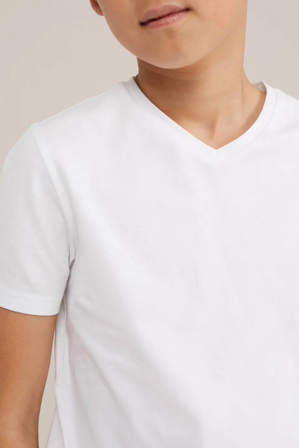 WE Fashion WE Fundamentals basic T-shirt wit, foto 5