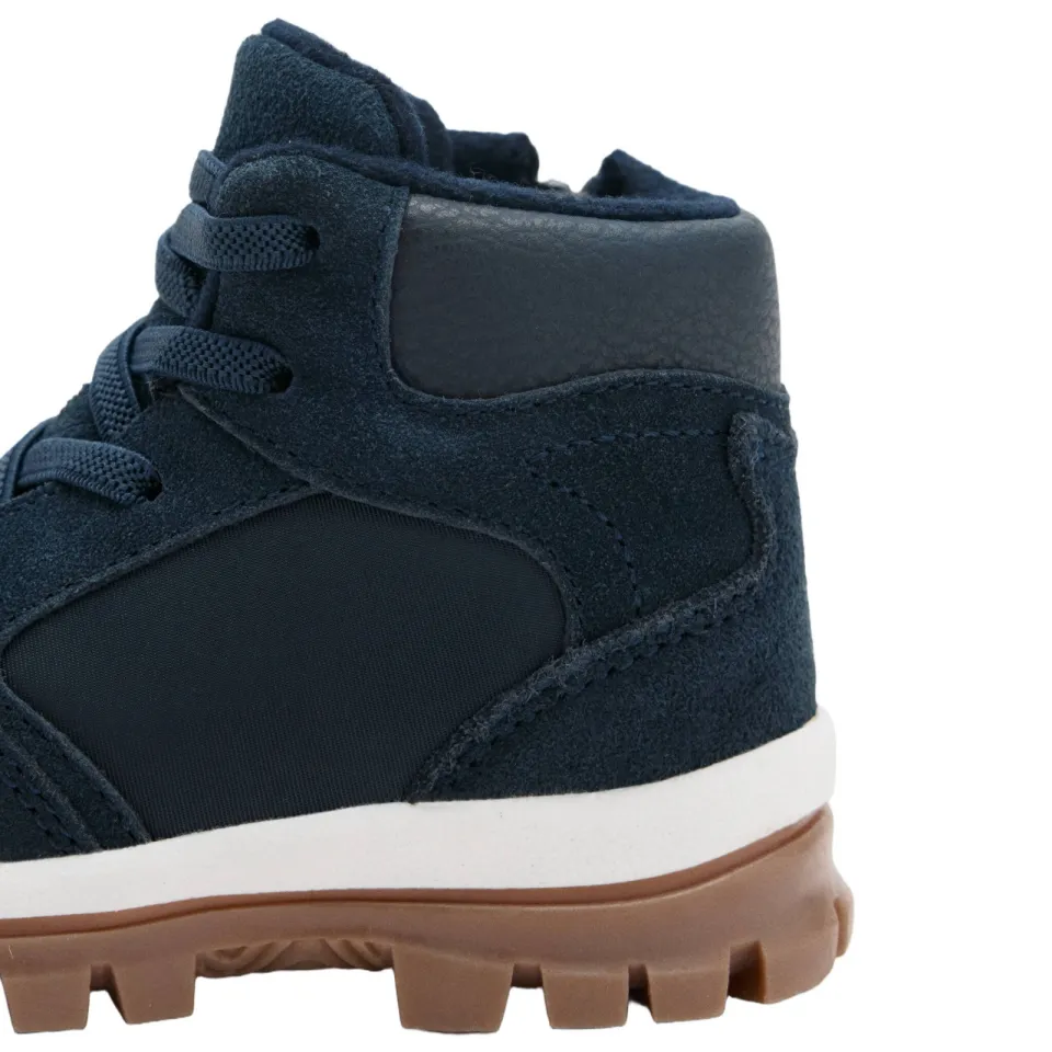 Mango Kids leren enkelboots met profielzool - donkerblauw, foto 7