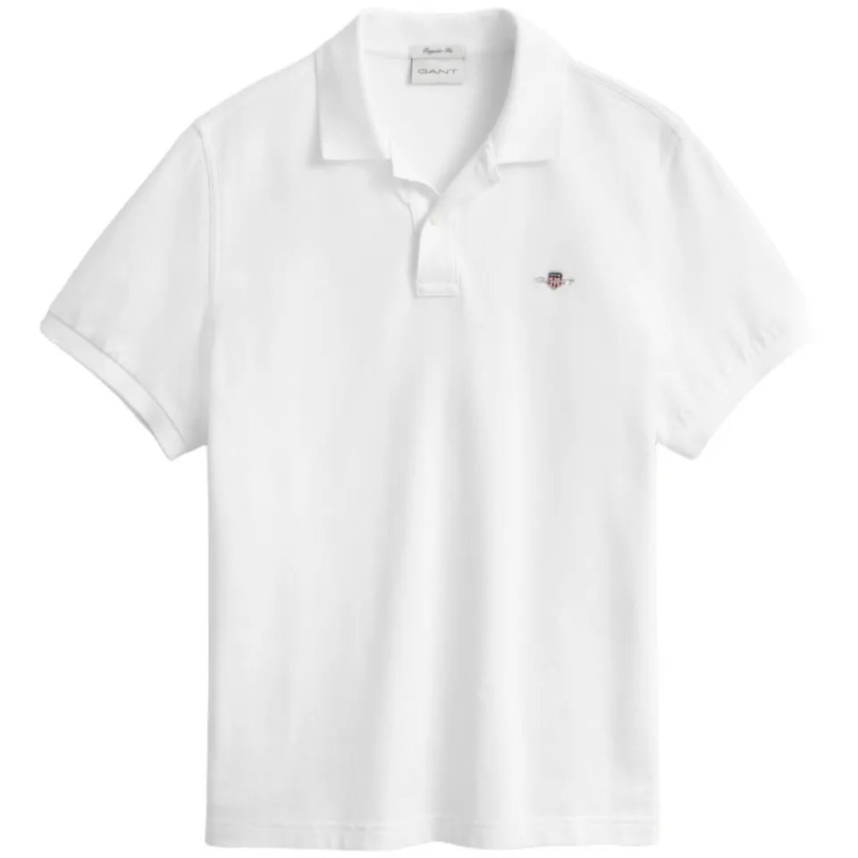 Gant regular fit polo Shield met logo white, foto 2