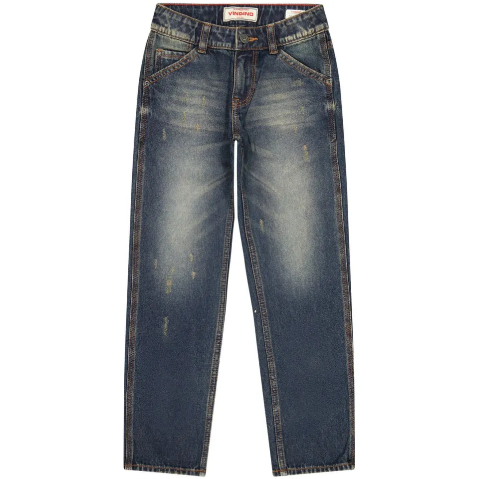 Vingino Peppe straight leg jeans - middelblauw tinted mid blue, foto 2