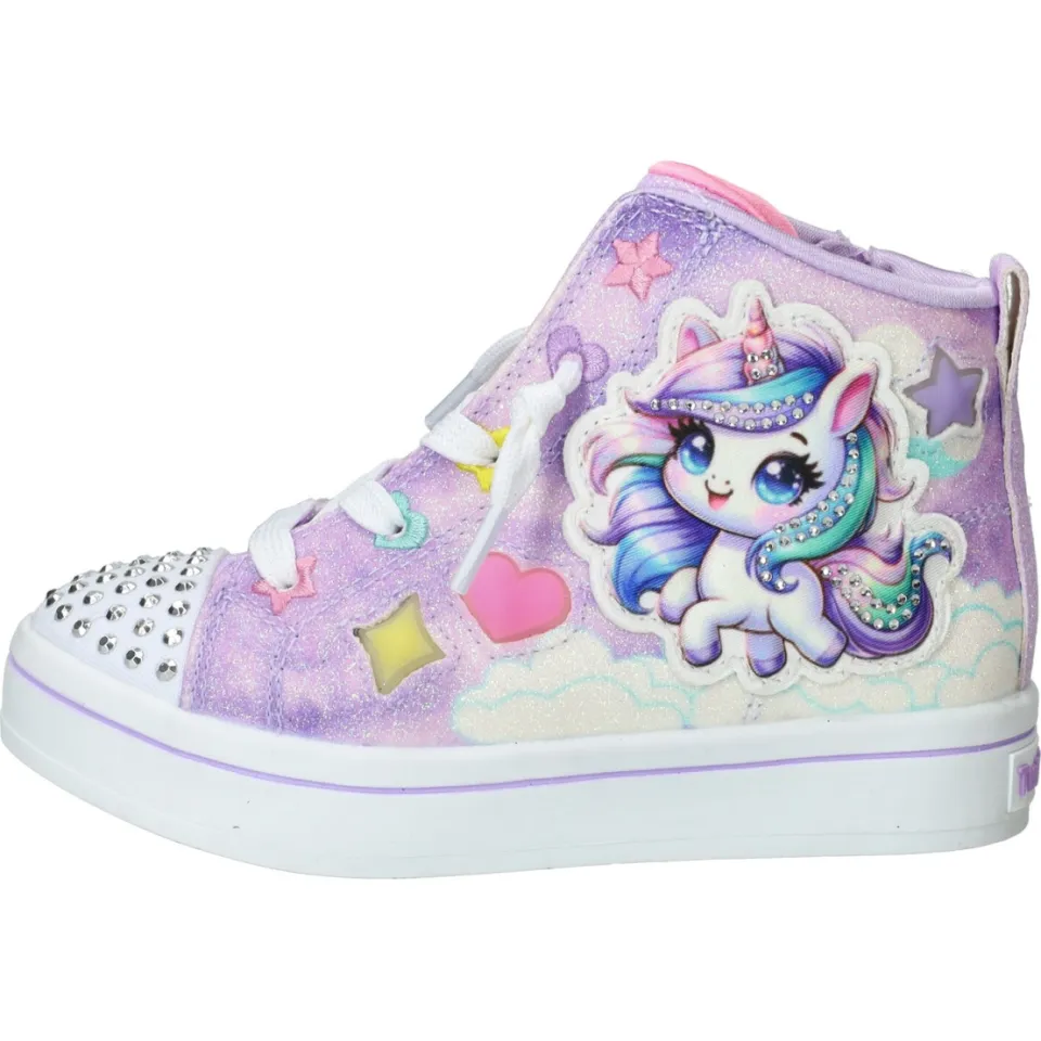 Skechers Twi-Lites 2.0 hoge sneaker paars, foto 5