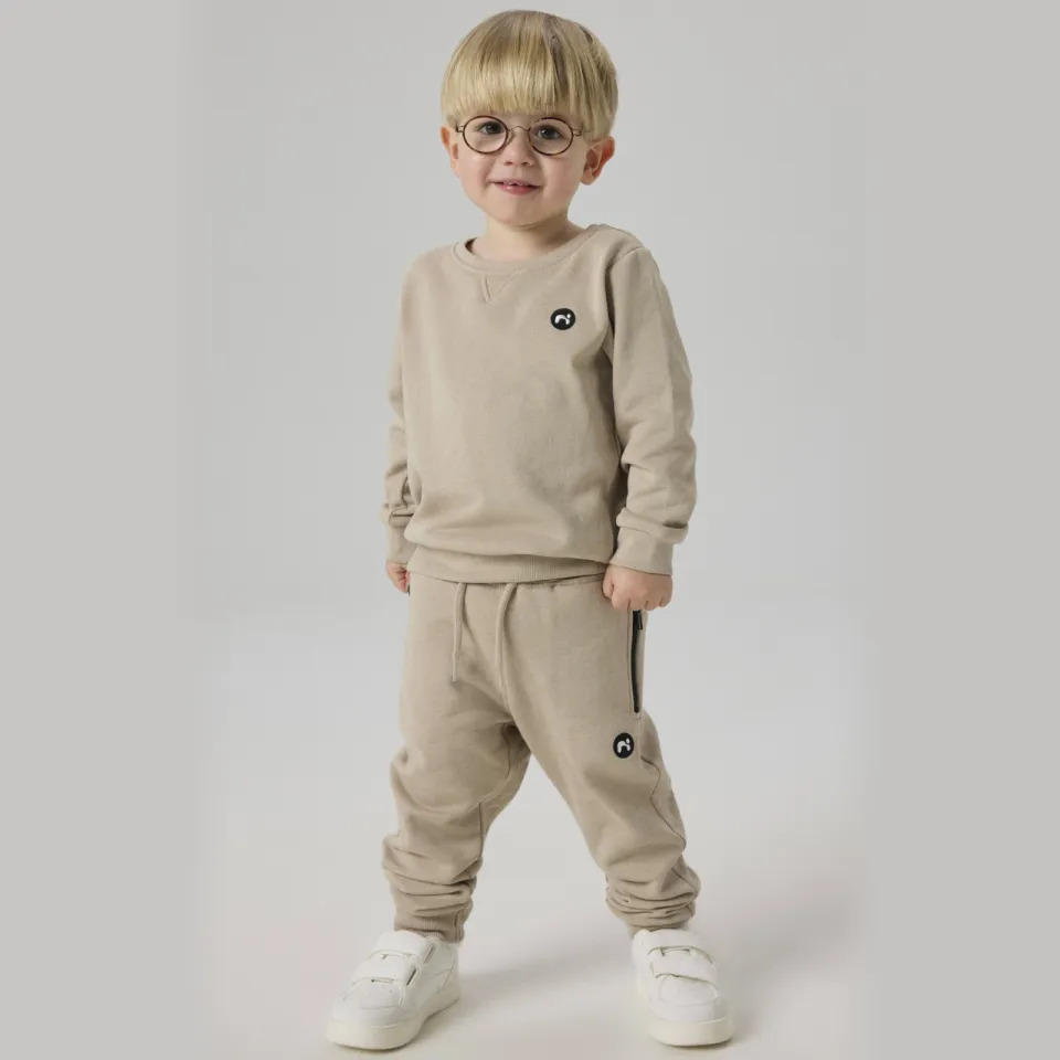 NAME IT MINI slim fit joggingbroek NMMVIMO beige Pure Cashmere