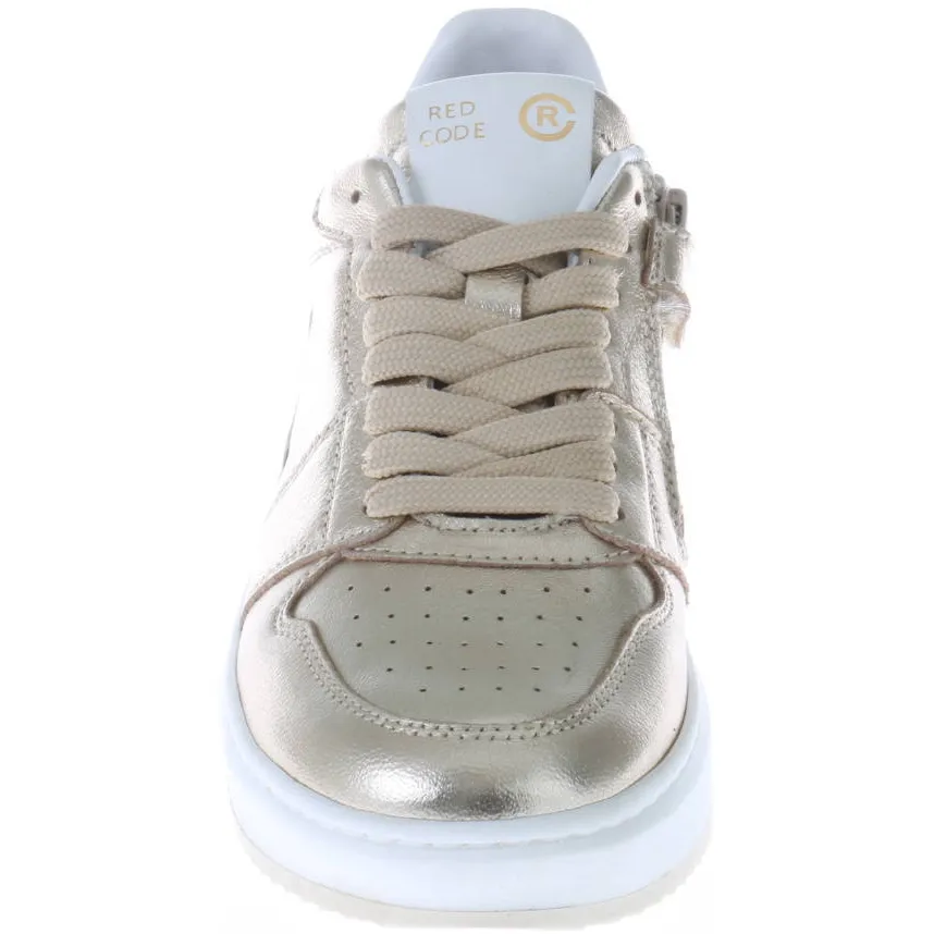 Red Code leren sneakers goud, foto 2