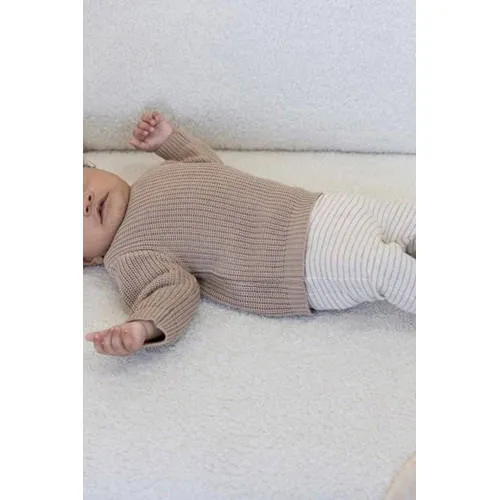 Feetje babybroek taupe gestreept, foto 6