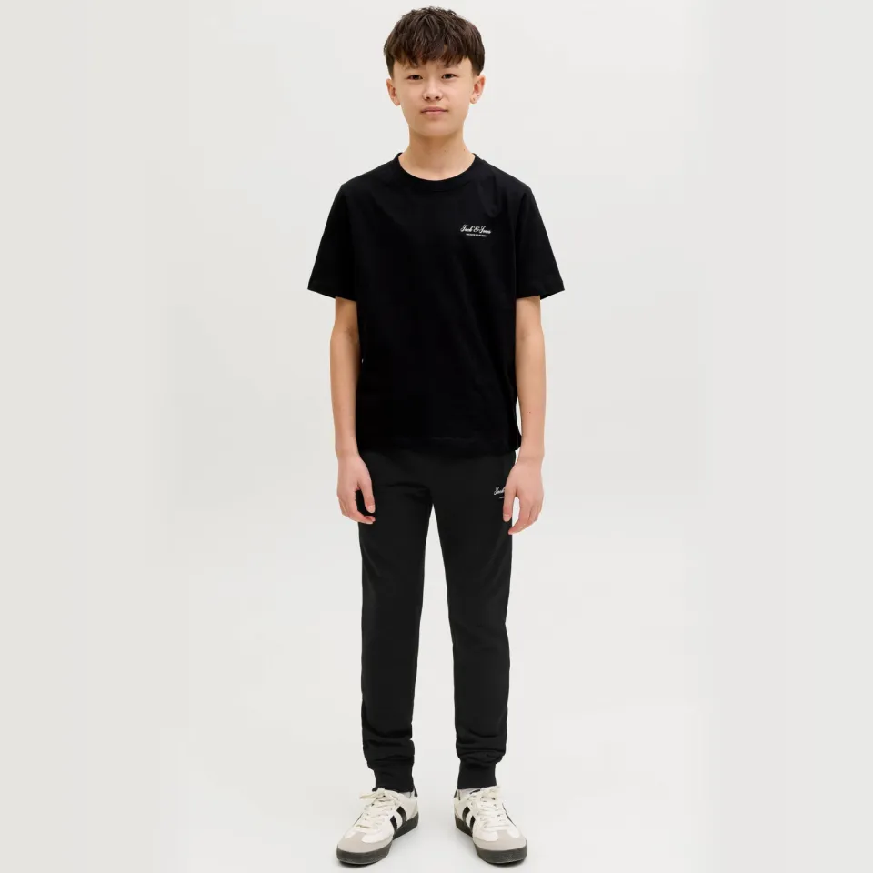 Jack & Jones Junior regular casual broek zwart