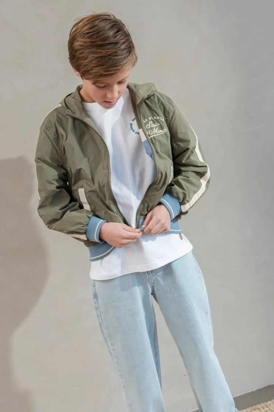 Like Flo T-shirt met backprint wit Offwhite
