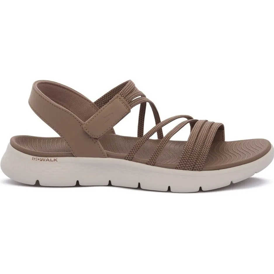 Skechers Go Walk Flex sandalen cognac