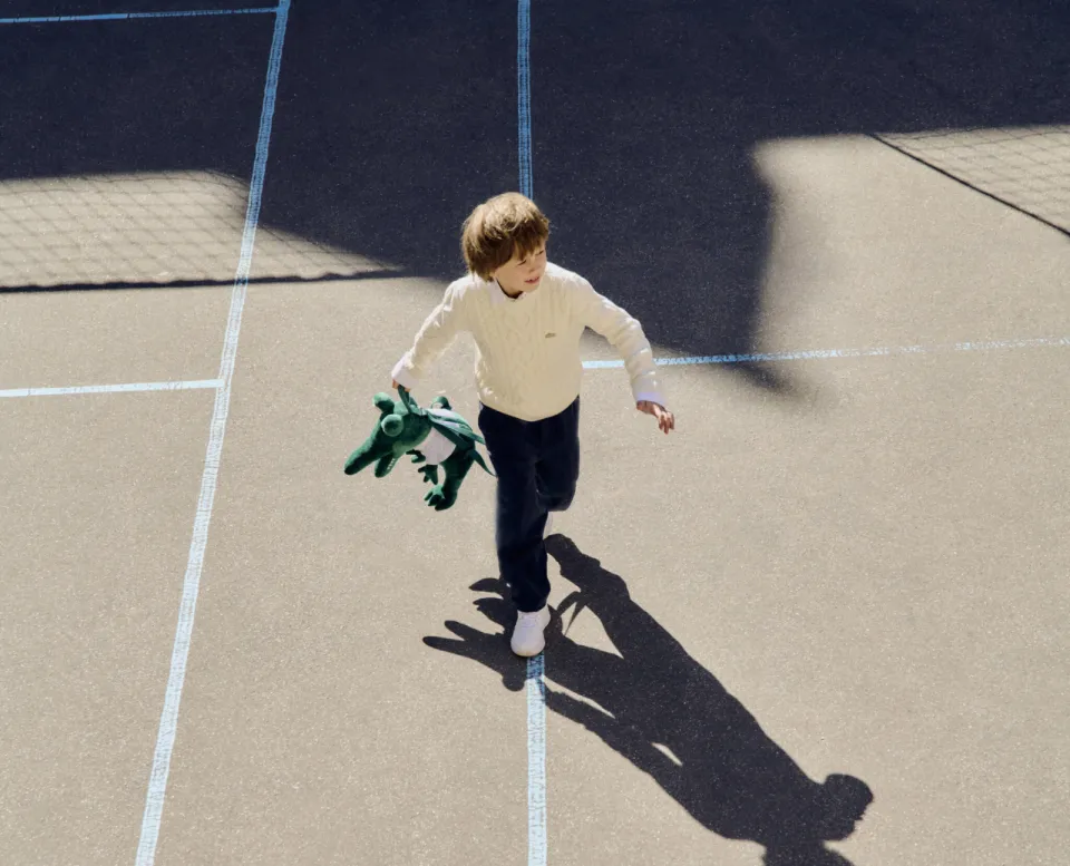 Lacoste casual broek antraciet