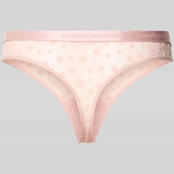 Tommy Hilfiger string met all-over motief donkerblauw, foto 2