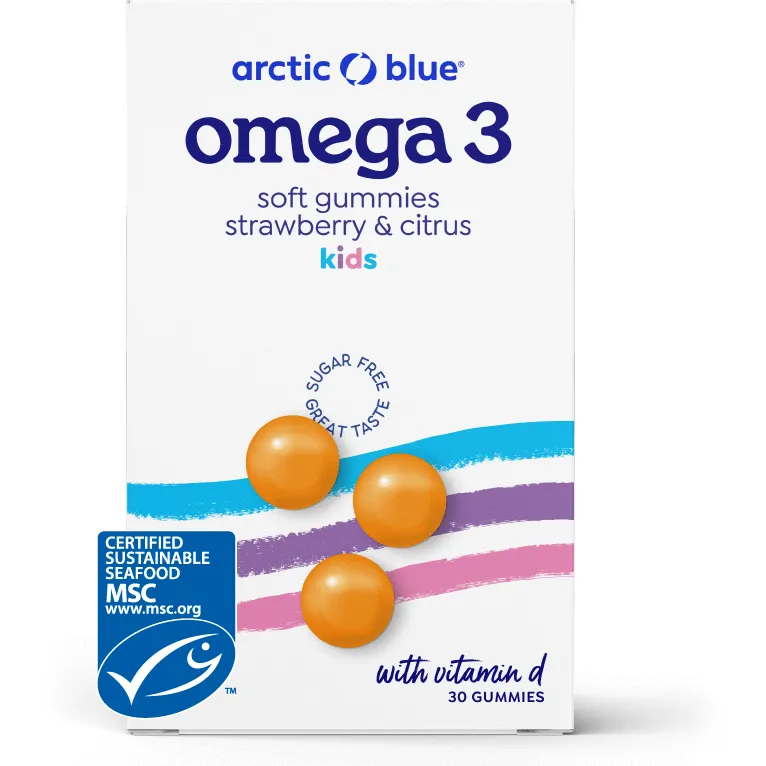 Arctic Blue Omega 3 Soft Gummies Kids - Strawberry Citrus, foto 2