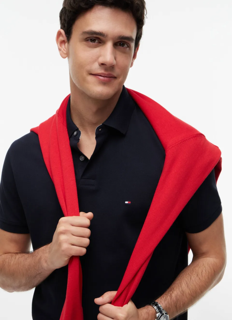 Tommy Hilfiger regular fit polo 1985 donkerblauw blauw, foto 4