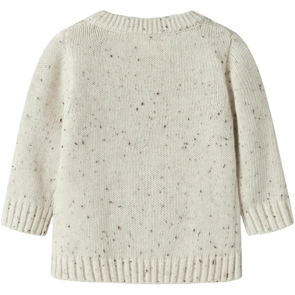 Lil' Atelier BABY katoenen gebreide trui - beige, foto 2