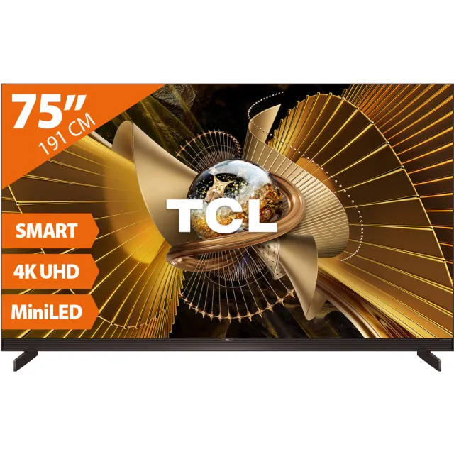 Tcl 75X11L (2026) - 75 inch - MiniLED TV Zwart