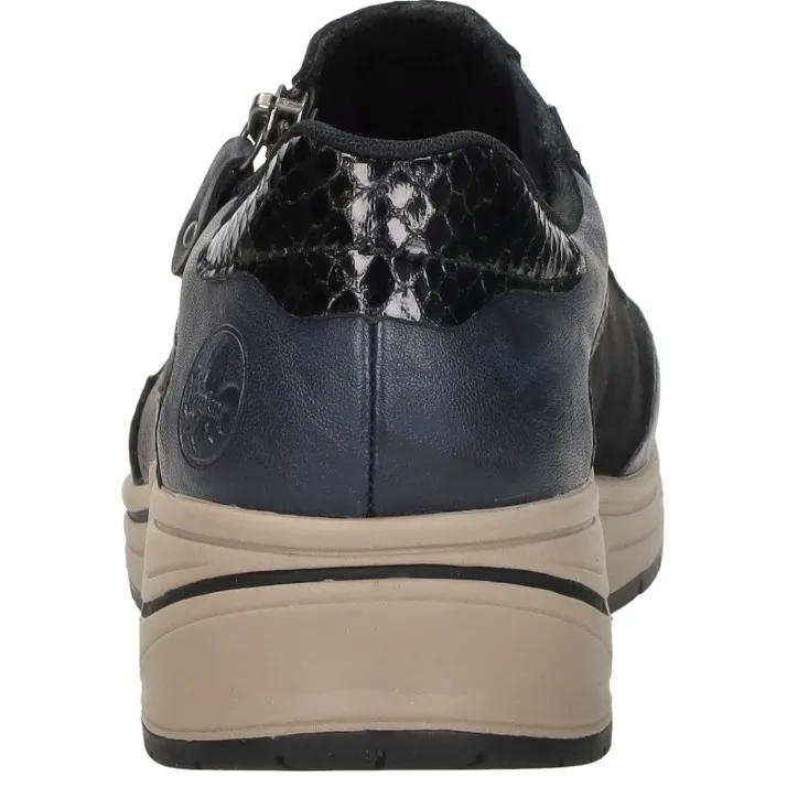 Rieker sportieve instapper blauw, foto 4