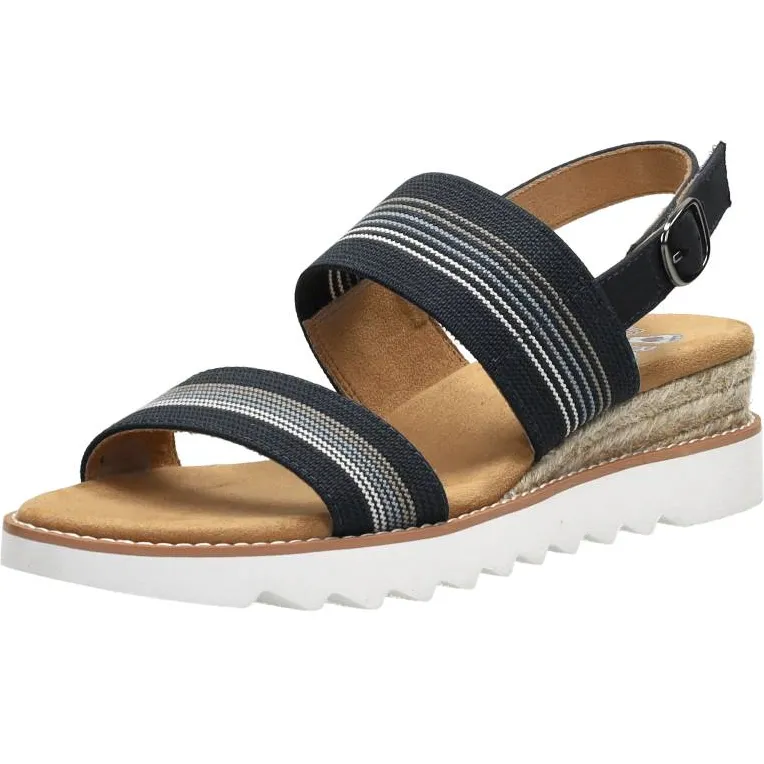 Bobs From Skechers Desert Kiss Hi Tea Time sandalen blauw, foto 3