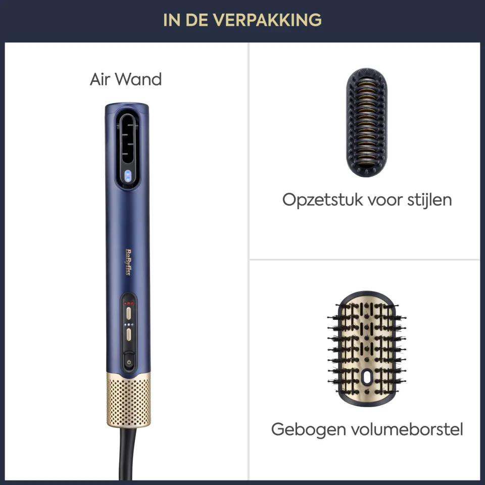 BaByliss AS6550E 3-in-1 Wet to Dry air wand föhn blauw, foto 5