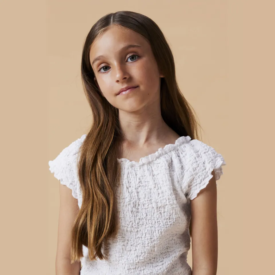 NAME IT KIDS off shoulder top wit, foto 6