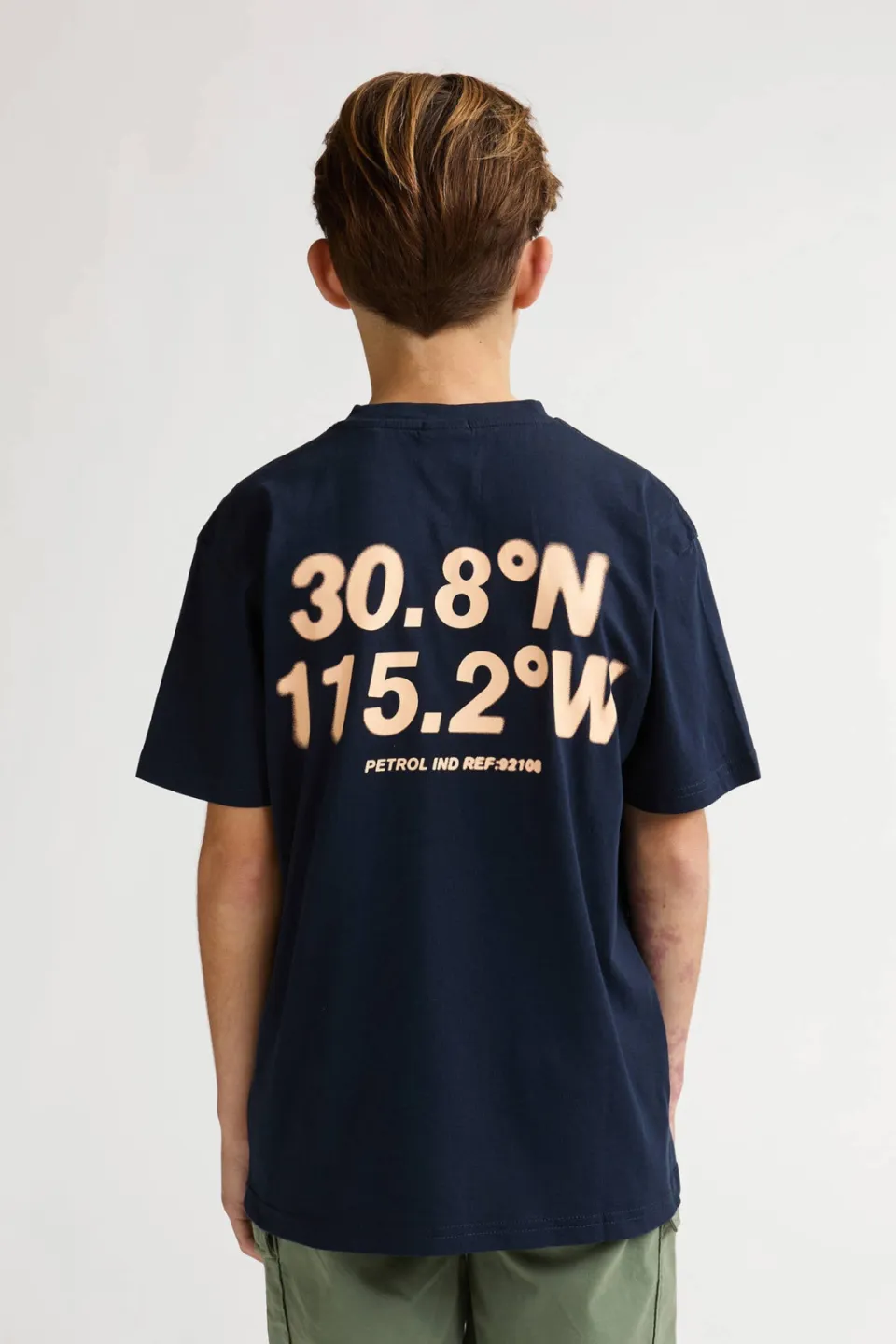 Petrol Industries t-shirt met backprint donkerblauw, foto 6