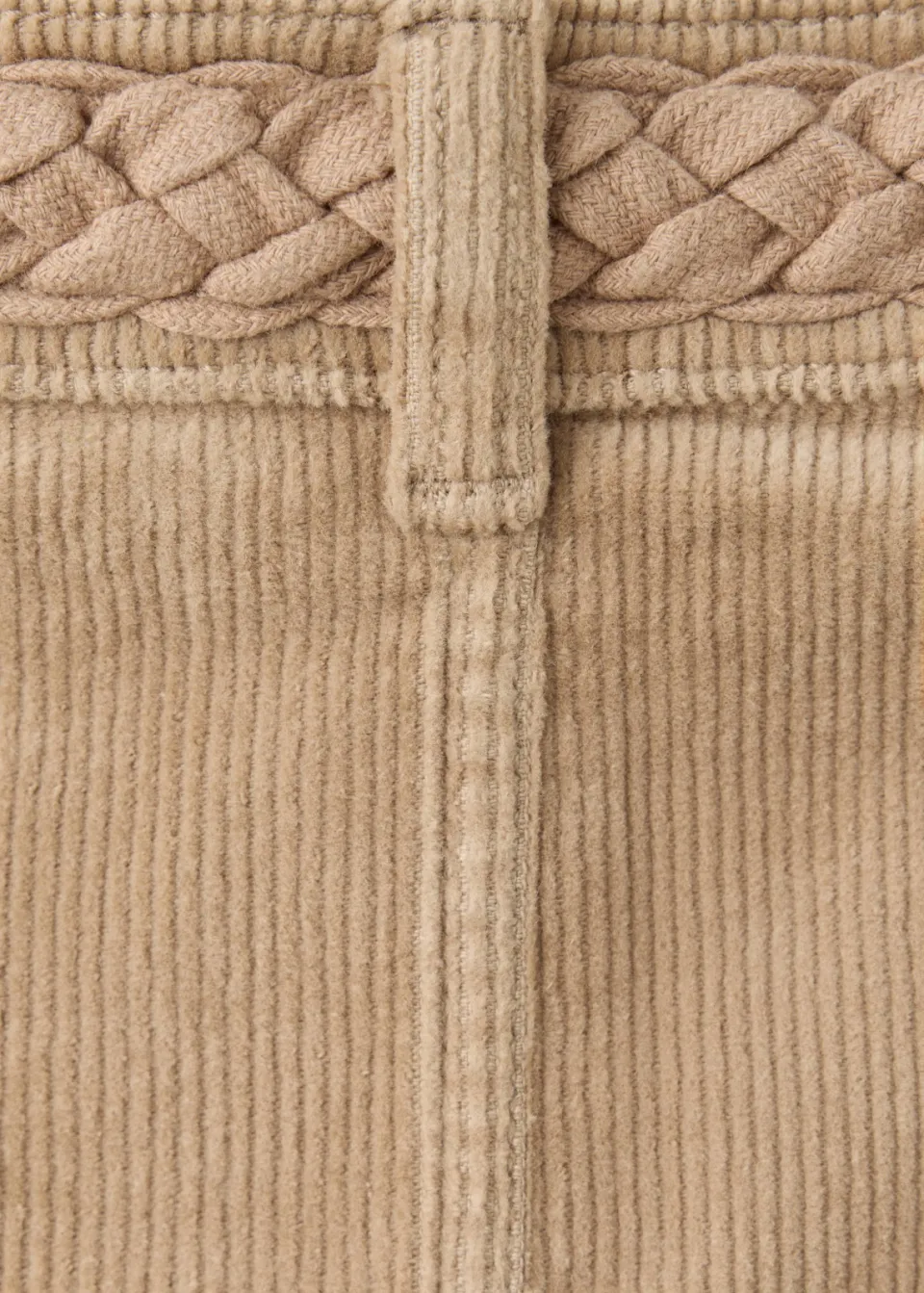Mango Kids corduroy korte rok beige, foto 5