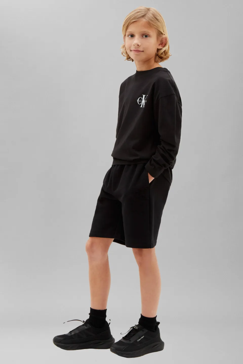 Calvin Klein longsleeve met logo zwart