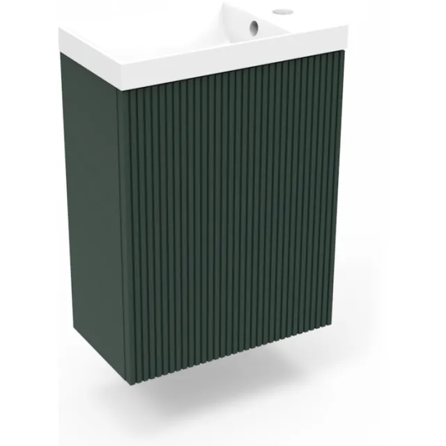 Arcqua Fonteinkast Highland Green Arcqua Ridge 40x55x28 cm Incl. Fontein Glans Wit Met Overloop