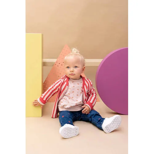 Babyface tapered jeans met borduursels en hartjes - donkerblauw, foto 3